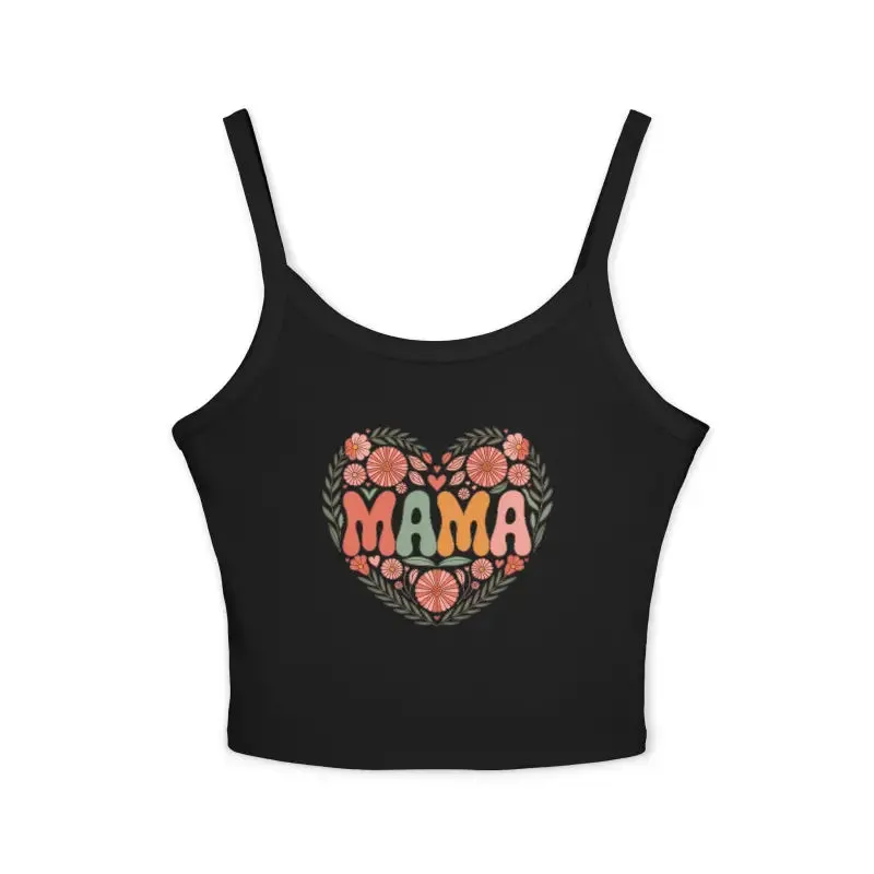 Cool Summer Spaghetti Strap Tank with Mama Love