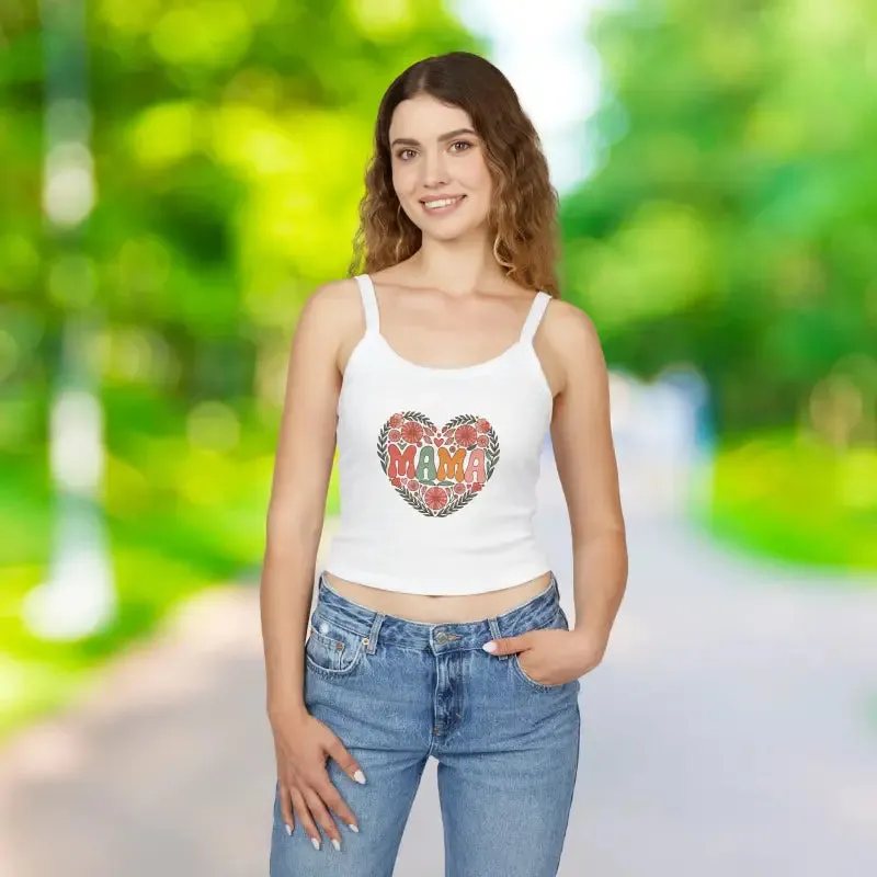 Cool Summer Spaghetti Strap Tank with Mama Love