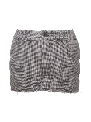 Cotton Muscle Mini Skirt