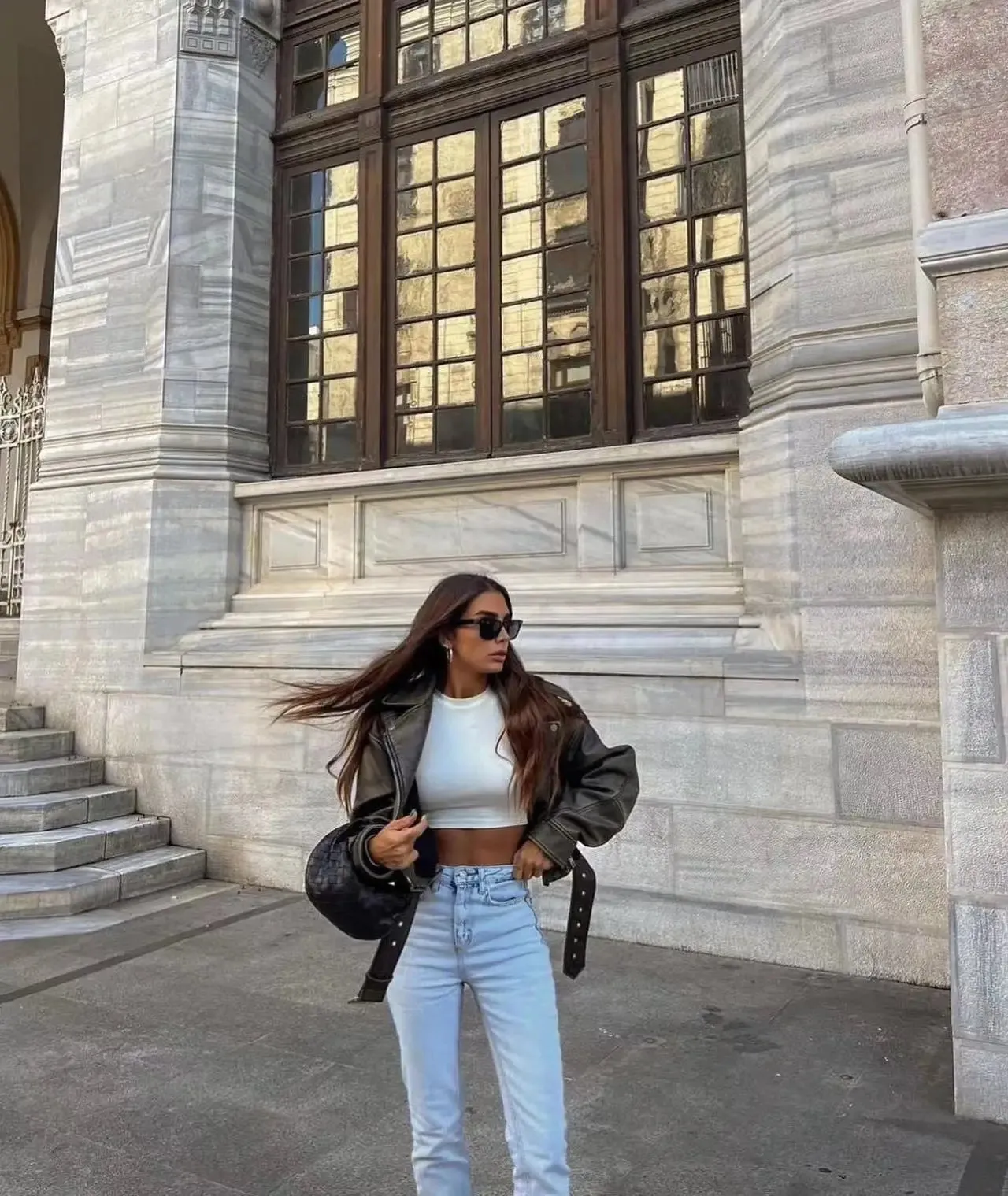 Cropped Leather Biker Jacket | Edgy & Timeless | Modern Rebel
