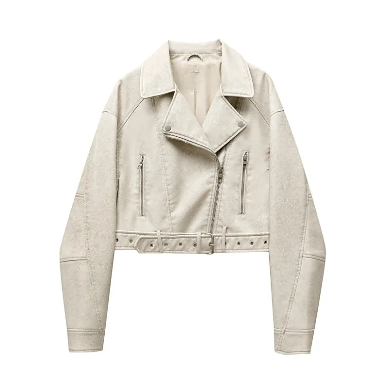 Cropped Leather Biker Jacket | Edgy & Timeless | Modern Rebel