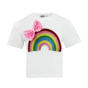 Crystal Rainbow Bow T-shirt