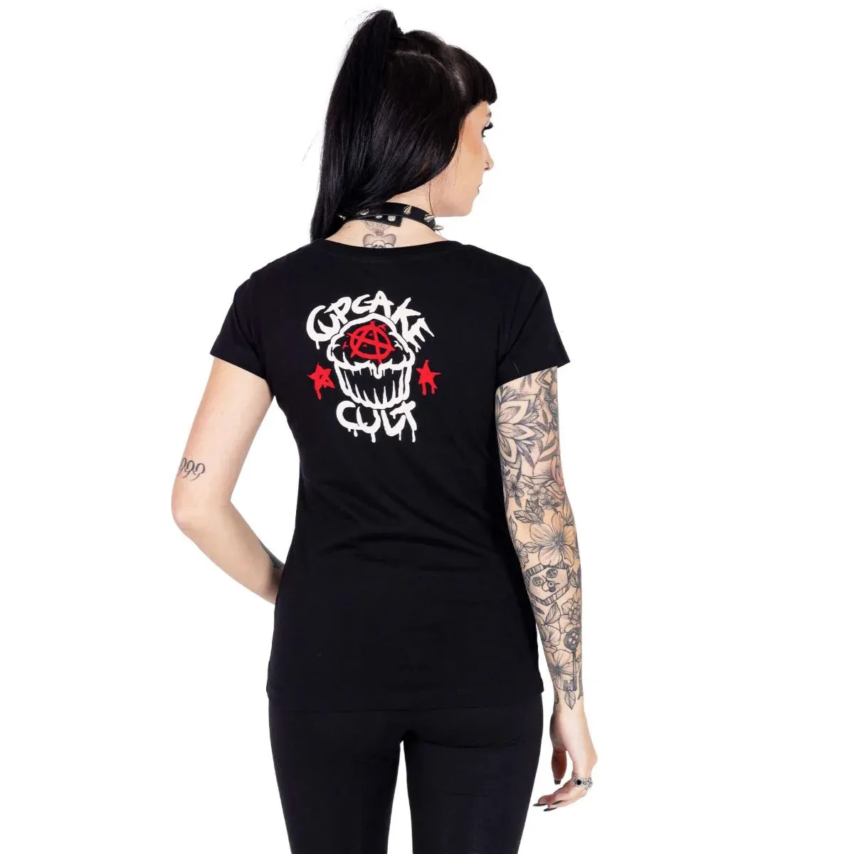 Cupcake Cult Ribcage Bat T-Shirt - Gothic Top - Alternative Fashion