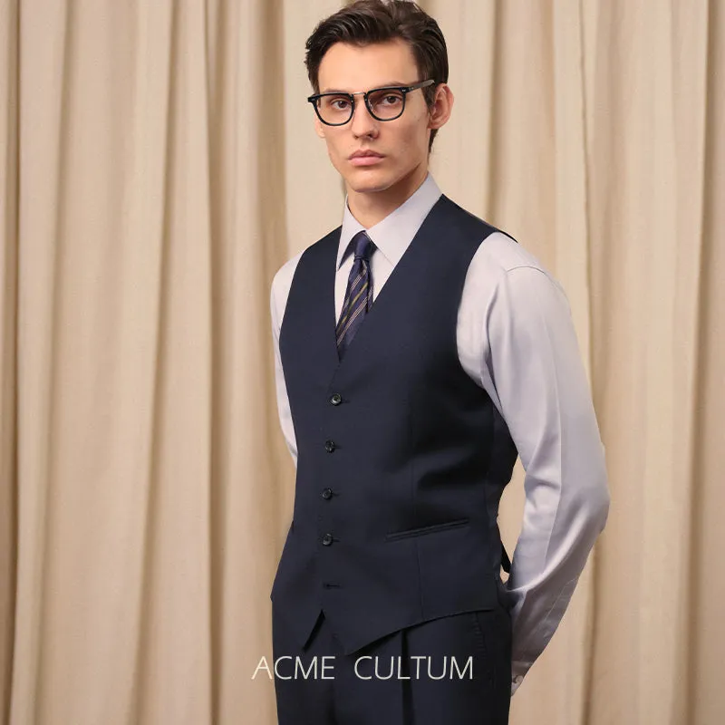 Custom Woven Wool Suit Vest