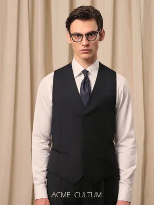 Custom Woven Wool Suit Vest