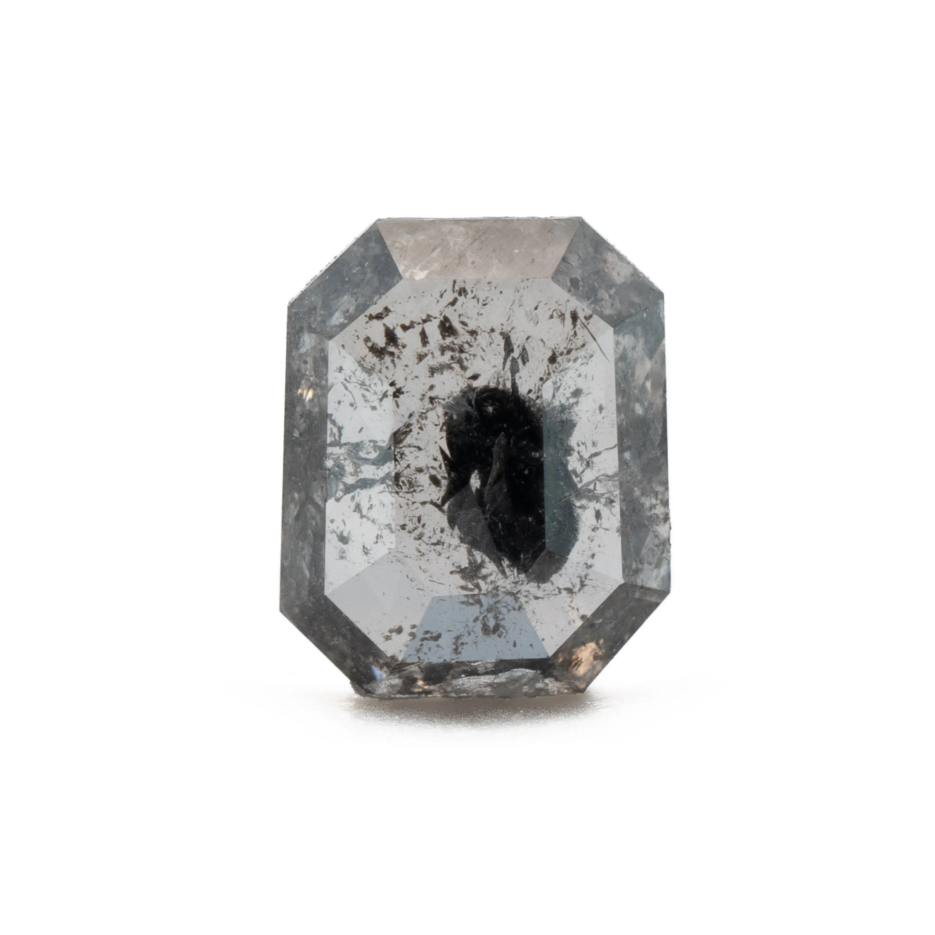 Cut Corner Rectangle Rose Cut Salt   Pepper Diamond No.2 | 0.49ct