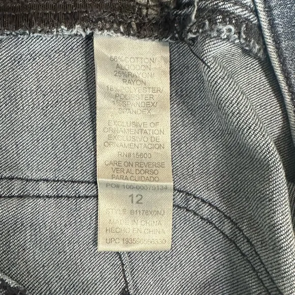Democracy Ab Solution Ankle Skimmer Distressed Jeans Blue B1176X0NJ Size 12