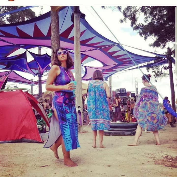 DIGITAL DRIFT SPLIT SKIRT