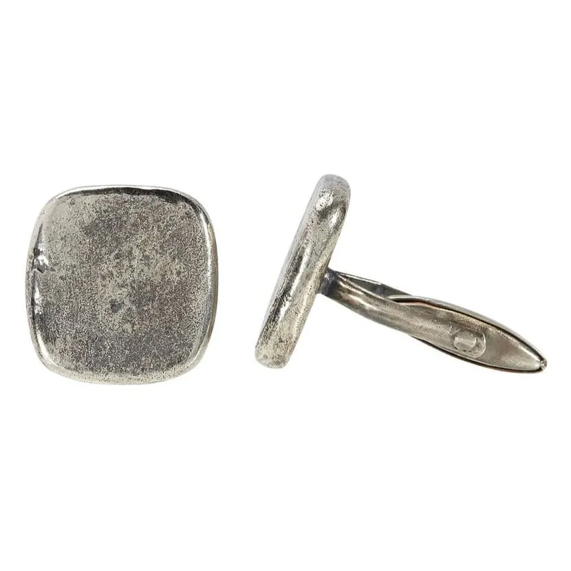 Distressed Sterling Silver Cufflinks