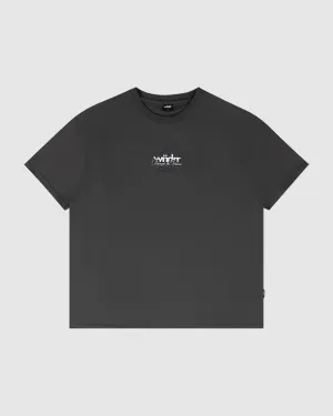 DISTURB BOX FIT TEE - FADED BLACK