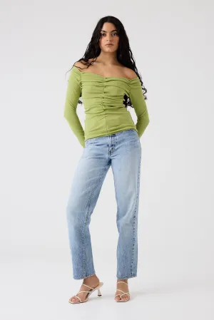Dominique Healy Luella L/S Top // Avocado