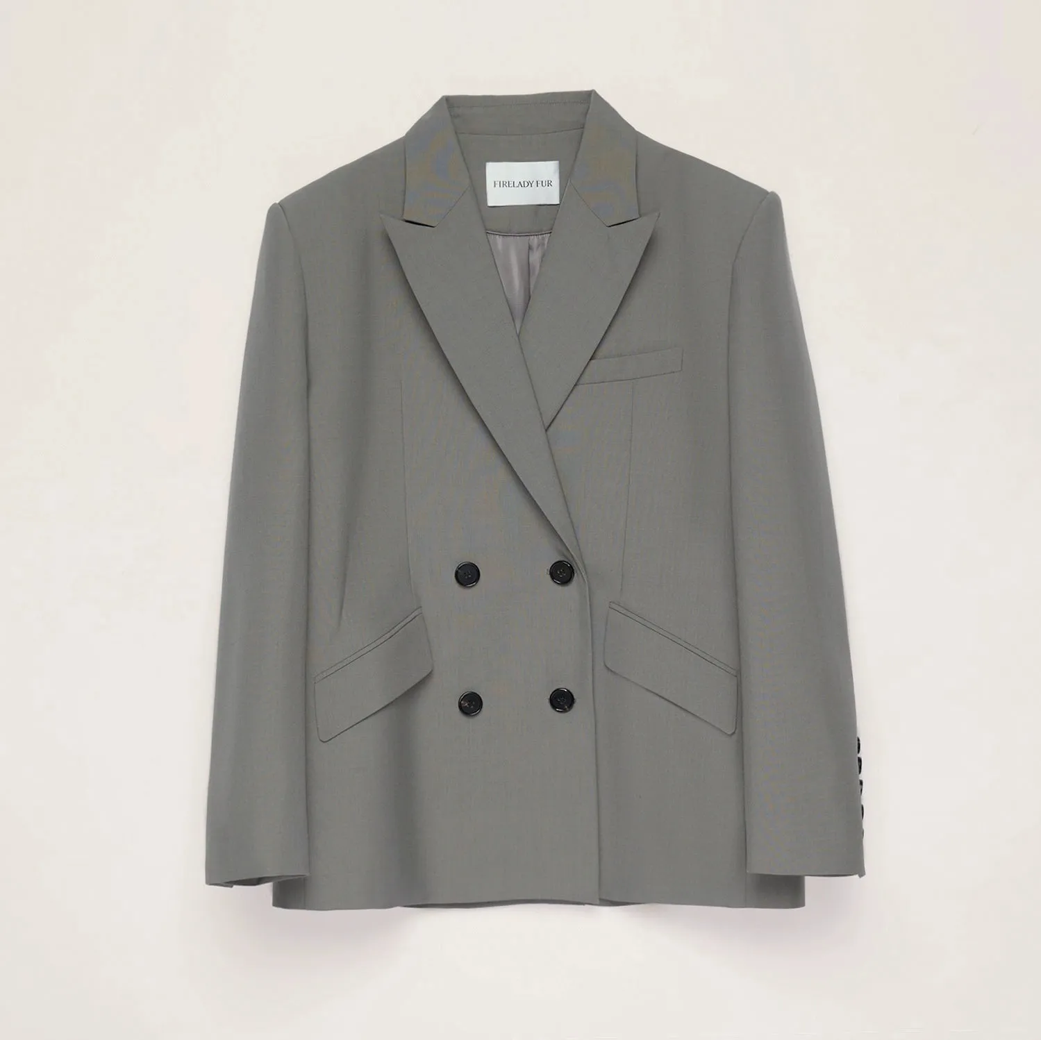 Double-Breasted Virgin Wool Blazer