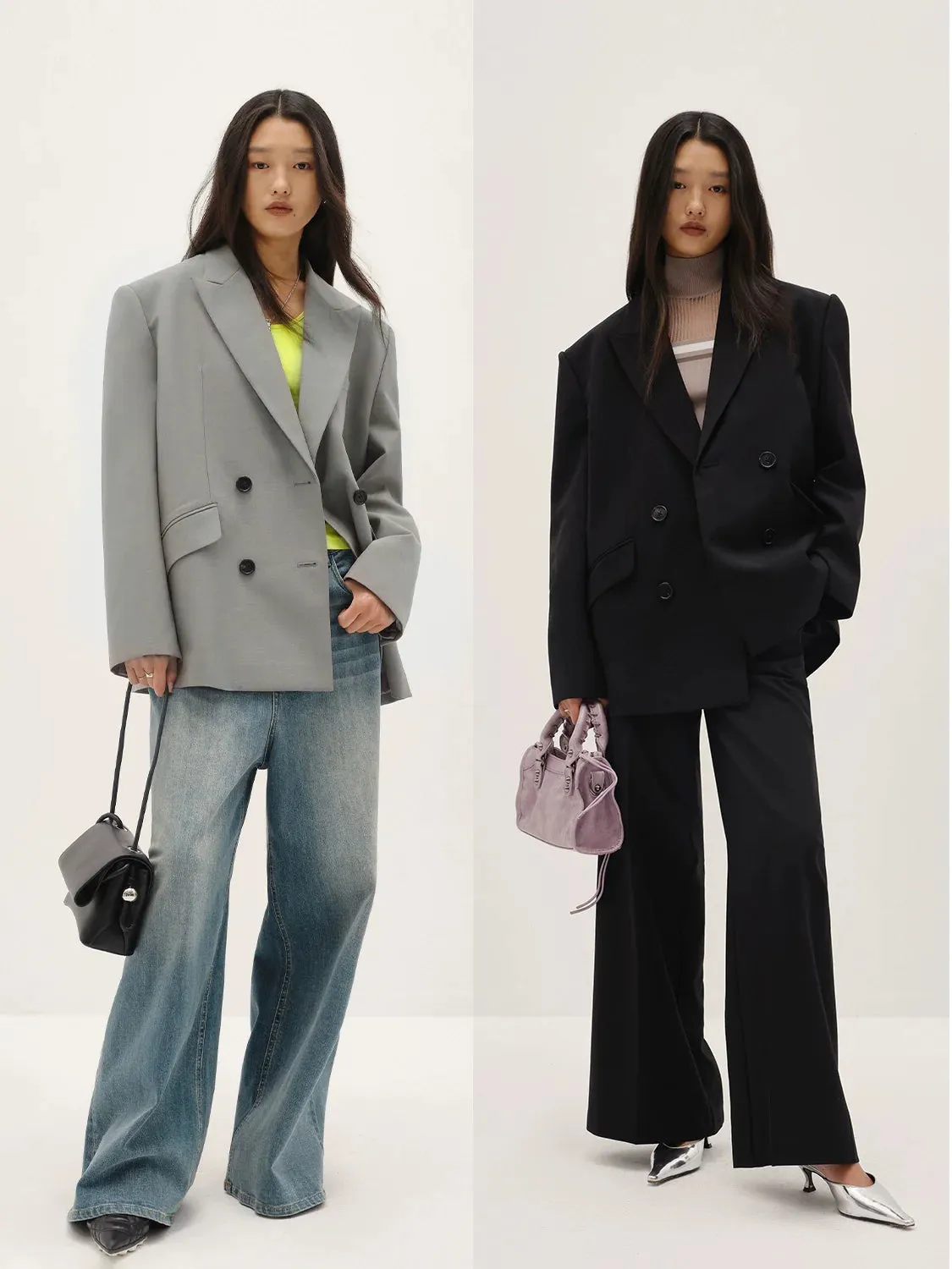 Double-Breasted Virgin Wool Blazer