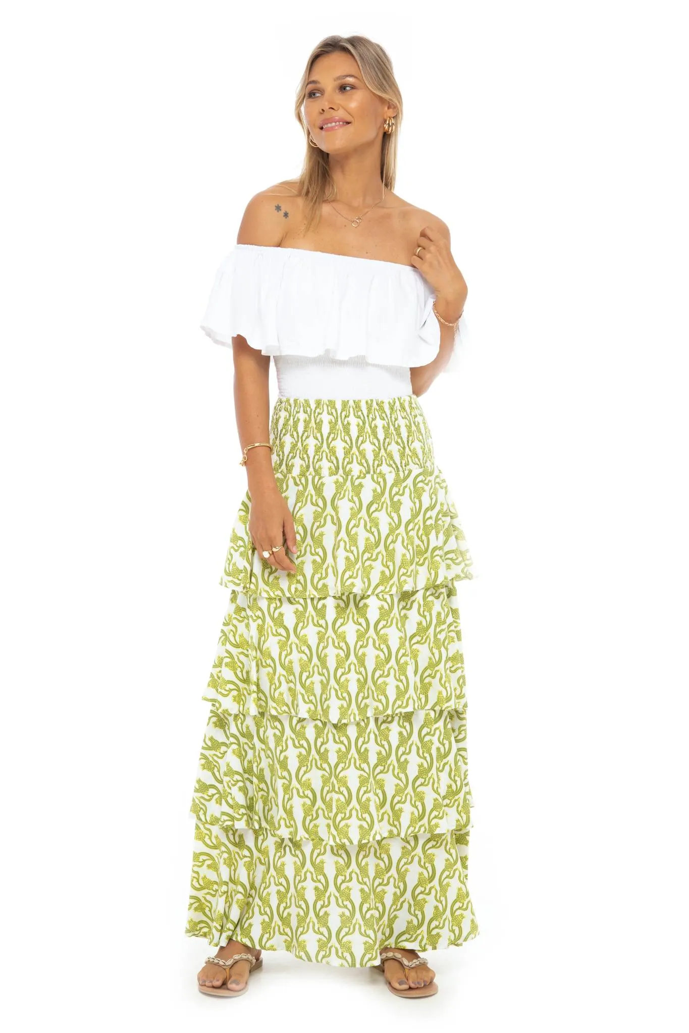 Dragonfruit Tier Skirt