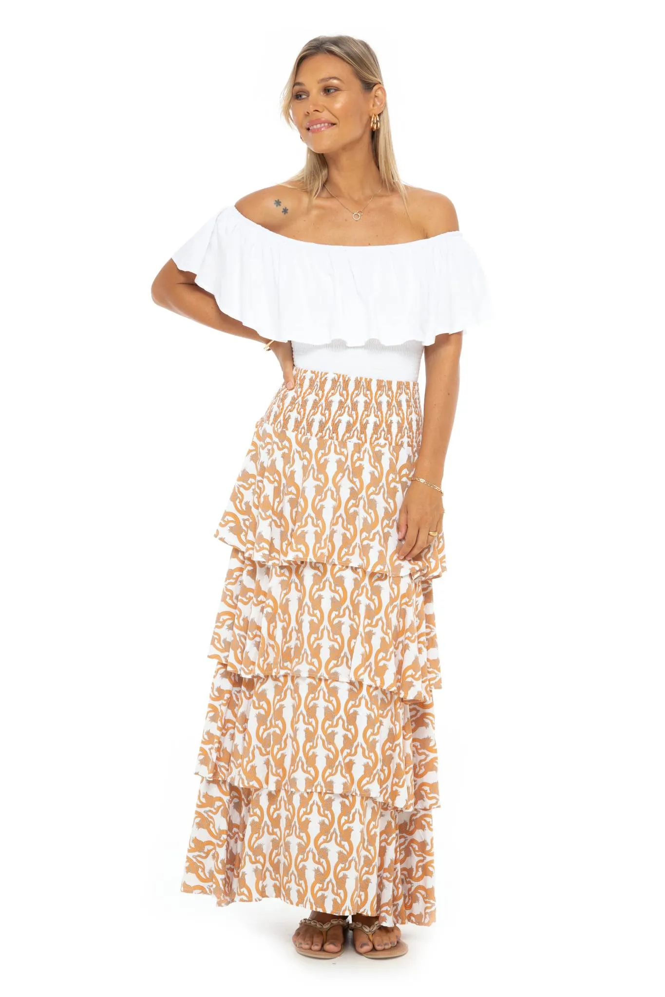 Dragonfruit Tier Skirt