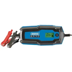 Draper 53490 6/12V Smart Charger And Battery Maintainer, 6A Dr-53490