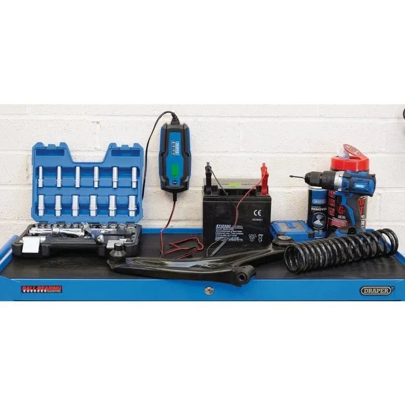 Draper 53490 6/12V Smart Charger And Battery Maintainer, 6A Dr-53490
