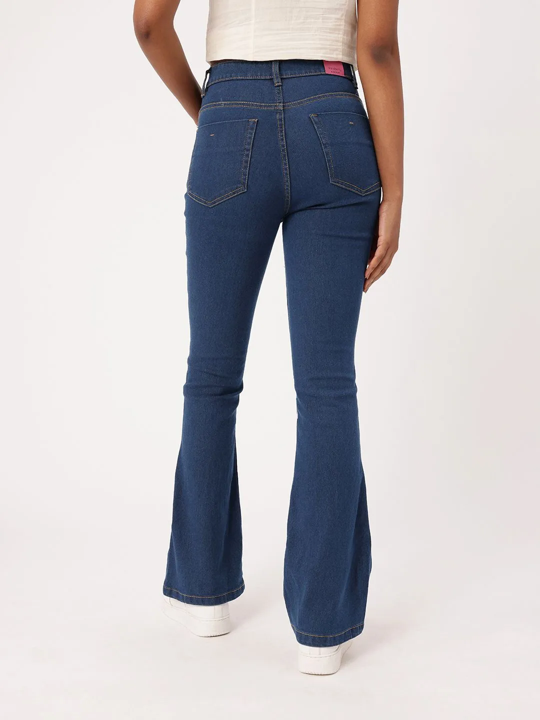DressBerry Women Grunge Glam Flared Fit Printed Jeans