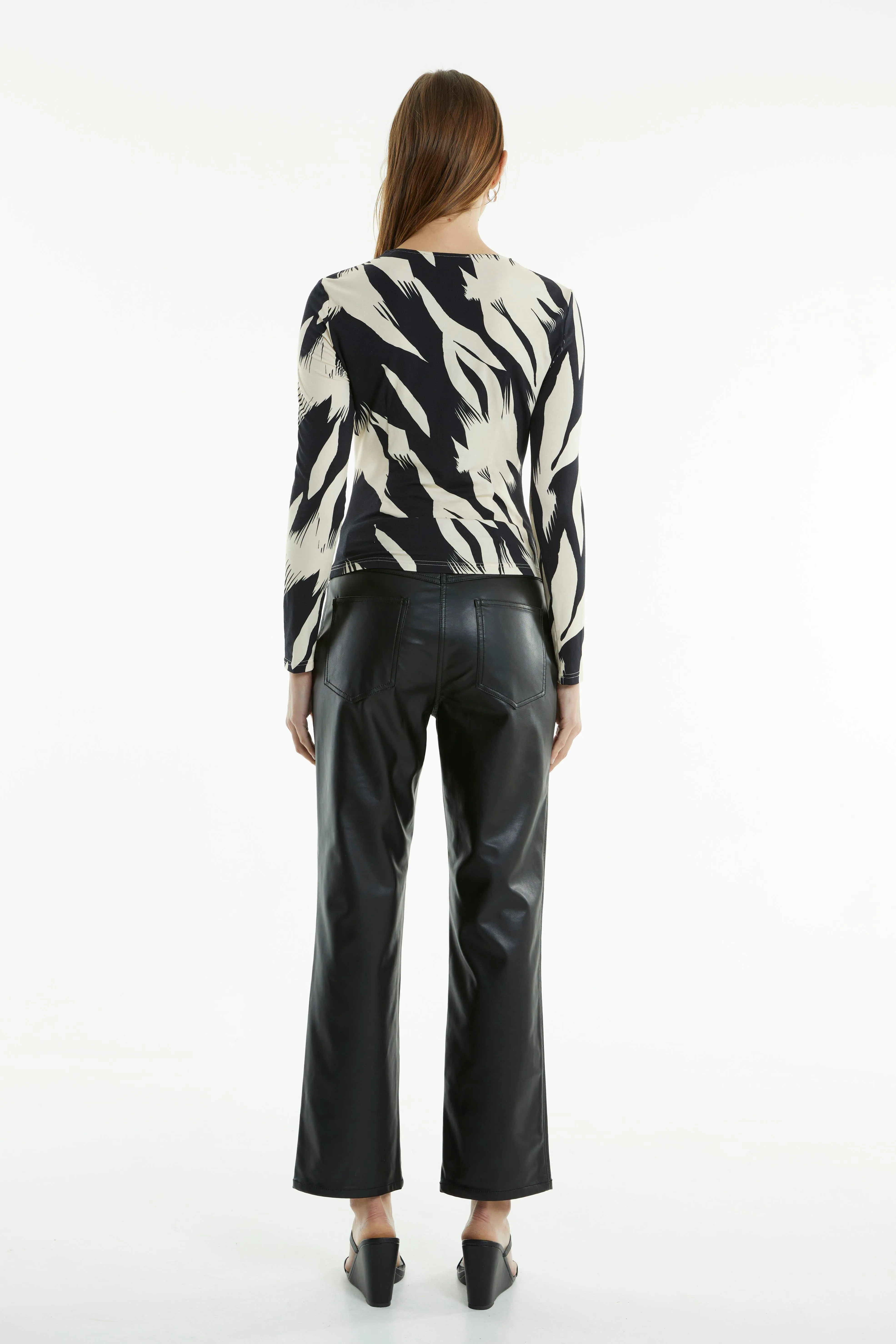 DRIFTER LS TOP | FEATHER PRINT
