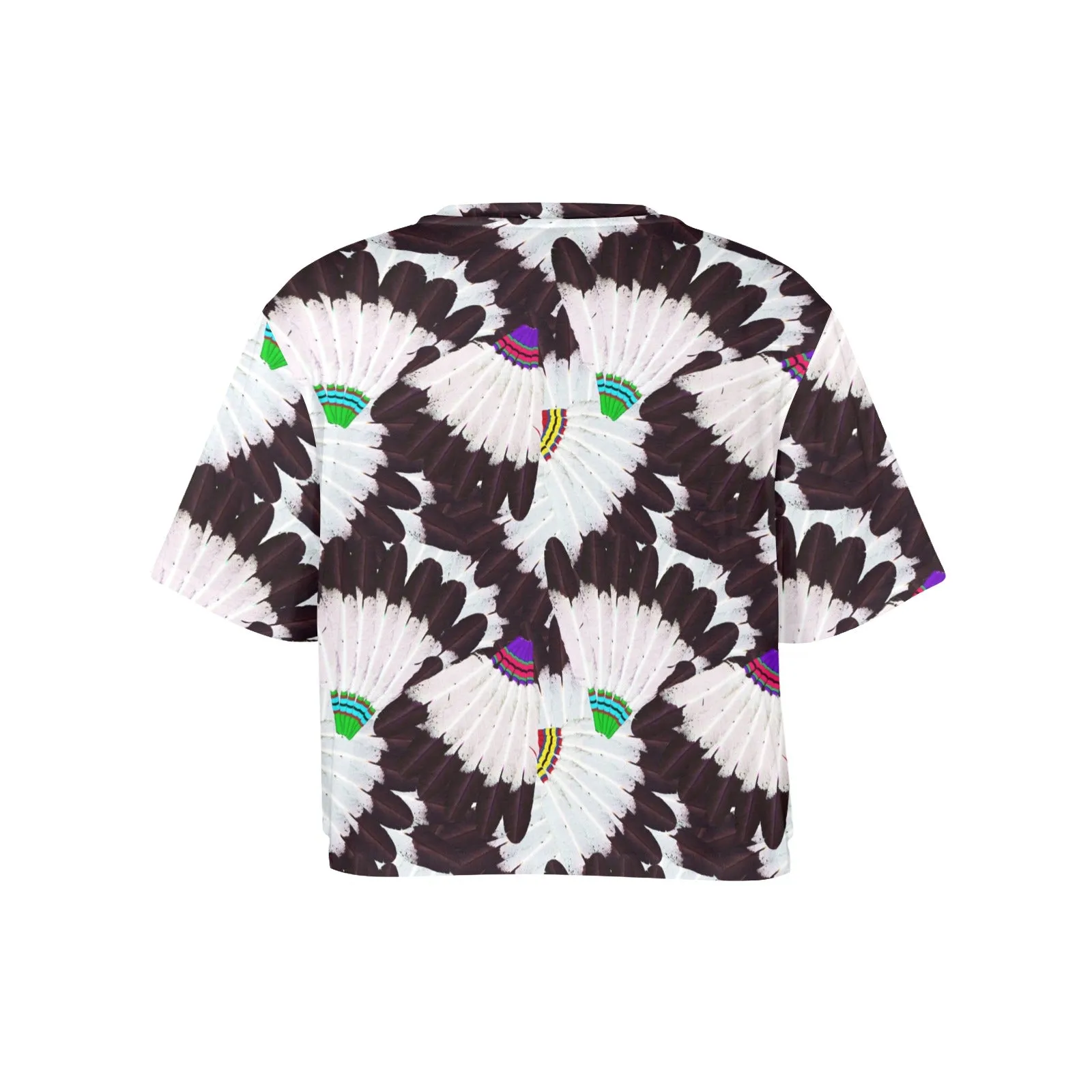 Eagle Feather Fans Women's Cropped T-shirt