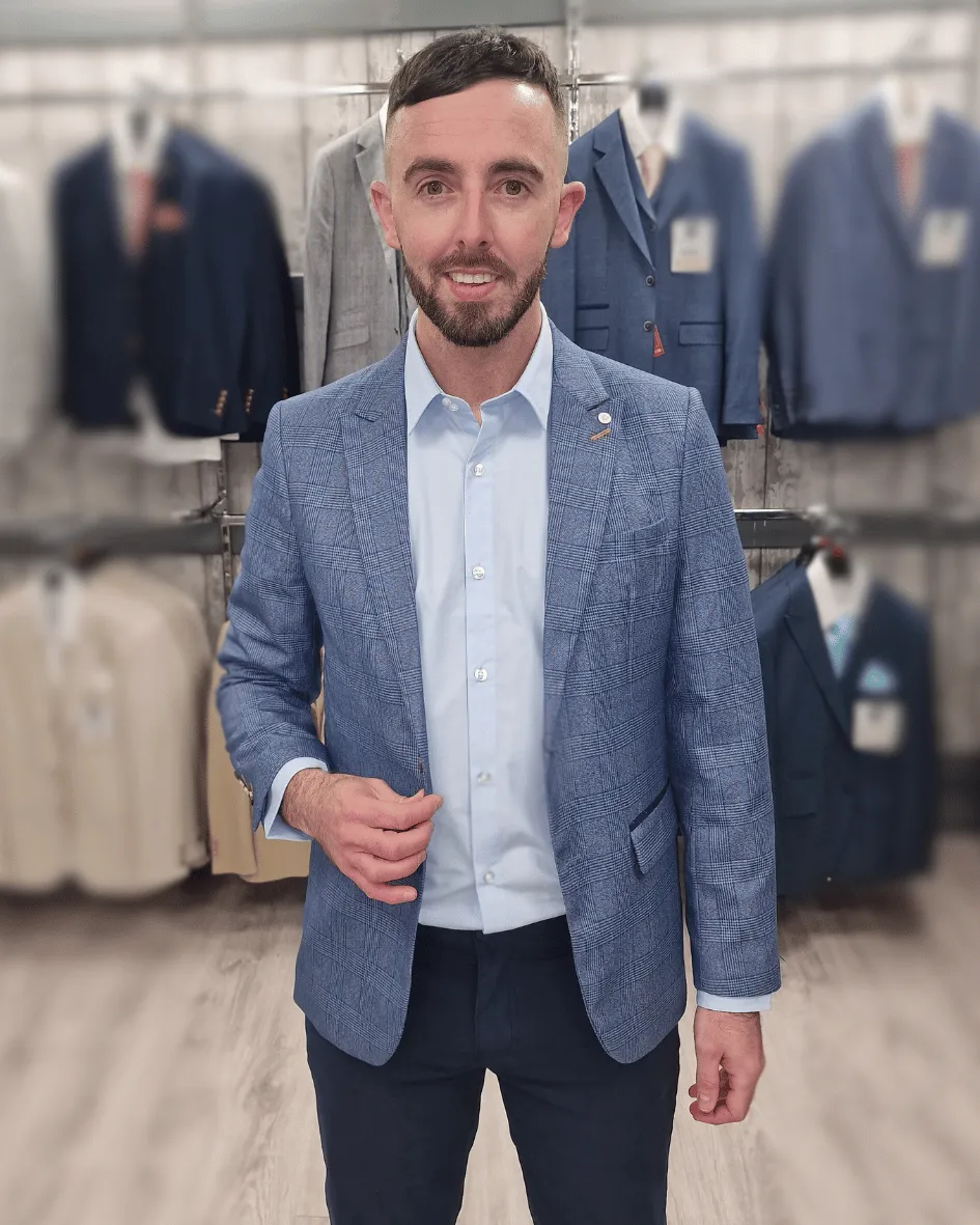Earl Blue Jacket with Navy Chino