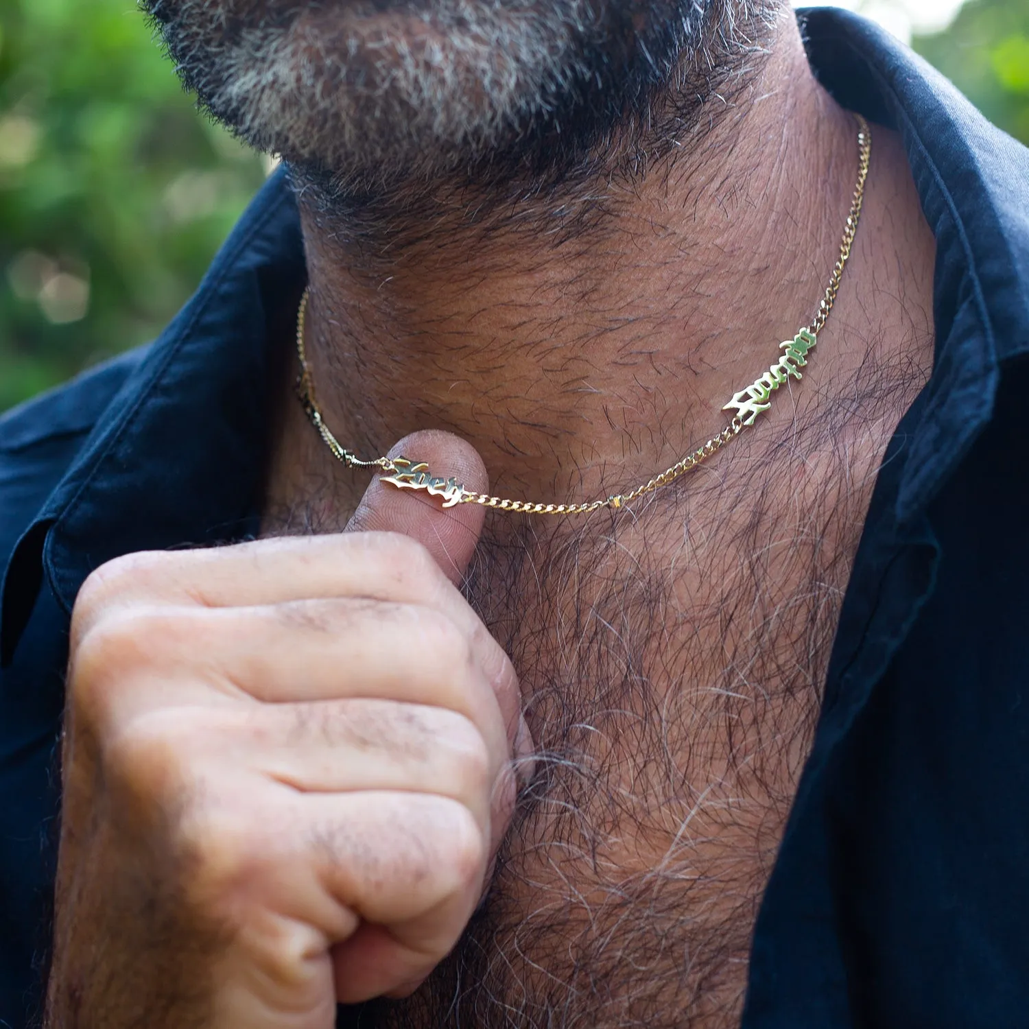 Edgy Name Necklace