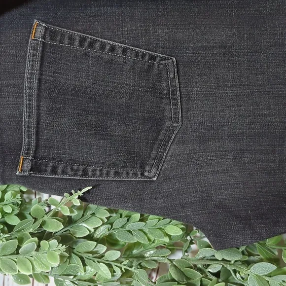 Eileen Fisher Organic Cotton Stretch Slim Jean Slim Fit Full Length Denim Grey 8