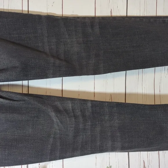 Eileen Fisher Organic Cotton Stretch Slim Jean Slim Fit Full Length Denim Grey 8