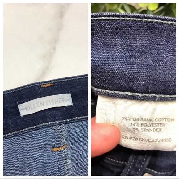EILEEN FISHER 👖Skinny Jeans in Washed Indigo Size 10