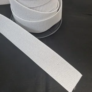 Elastic- NON roll 38mm - White