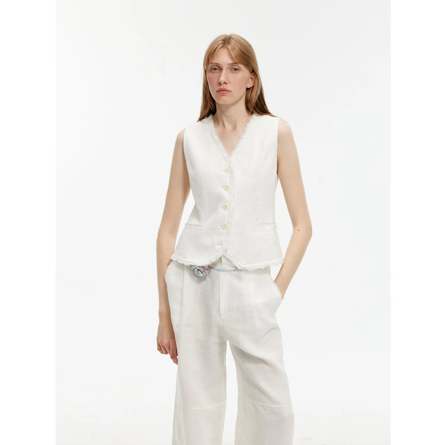 Elegant Linen Suit Set