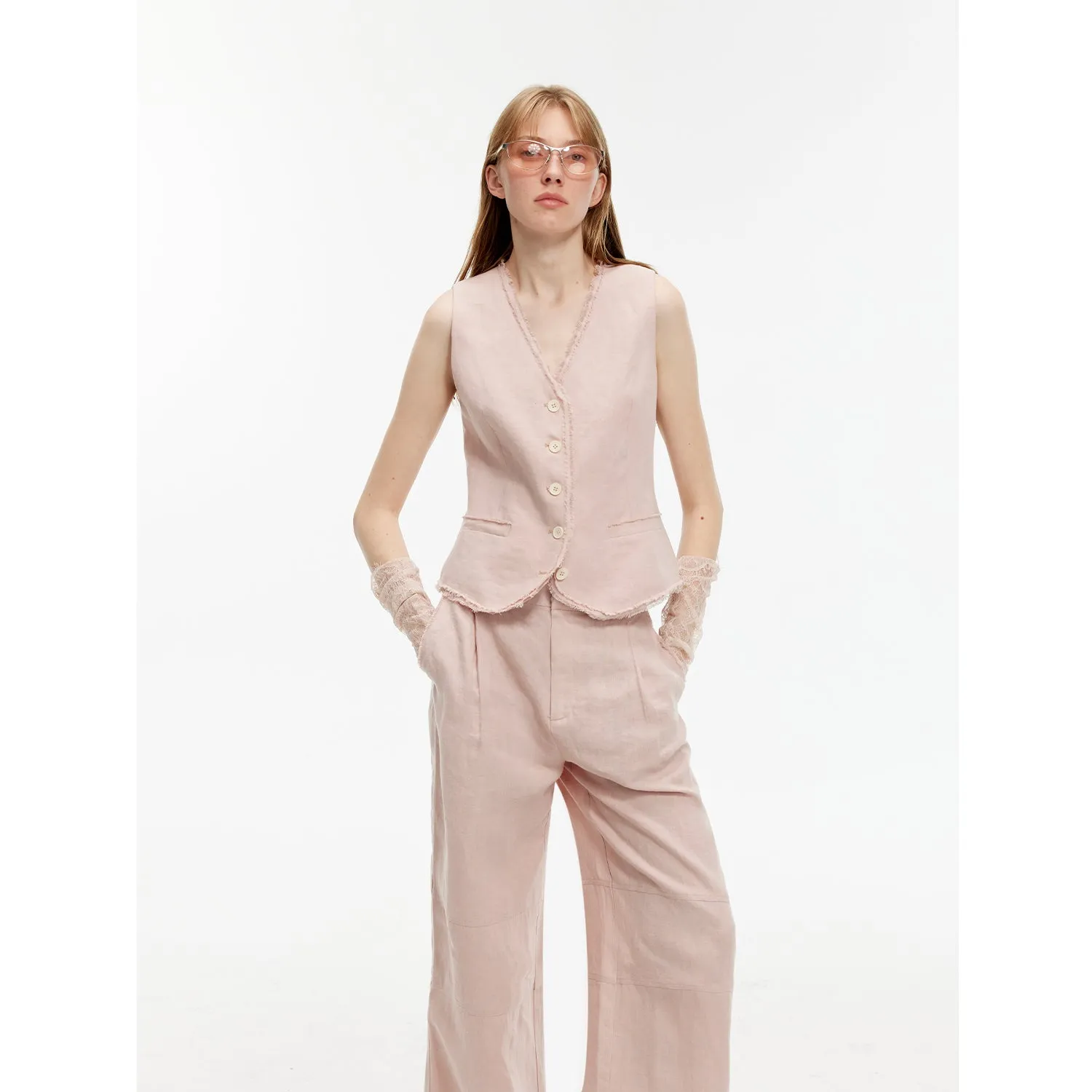 Elegant Linen Suit Set