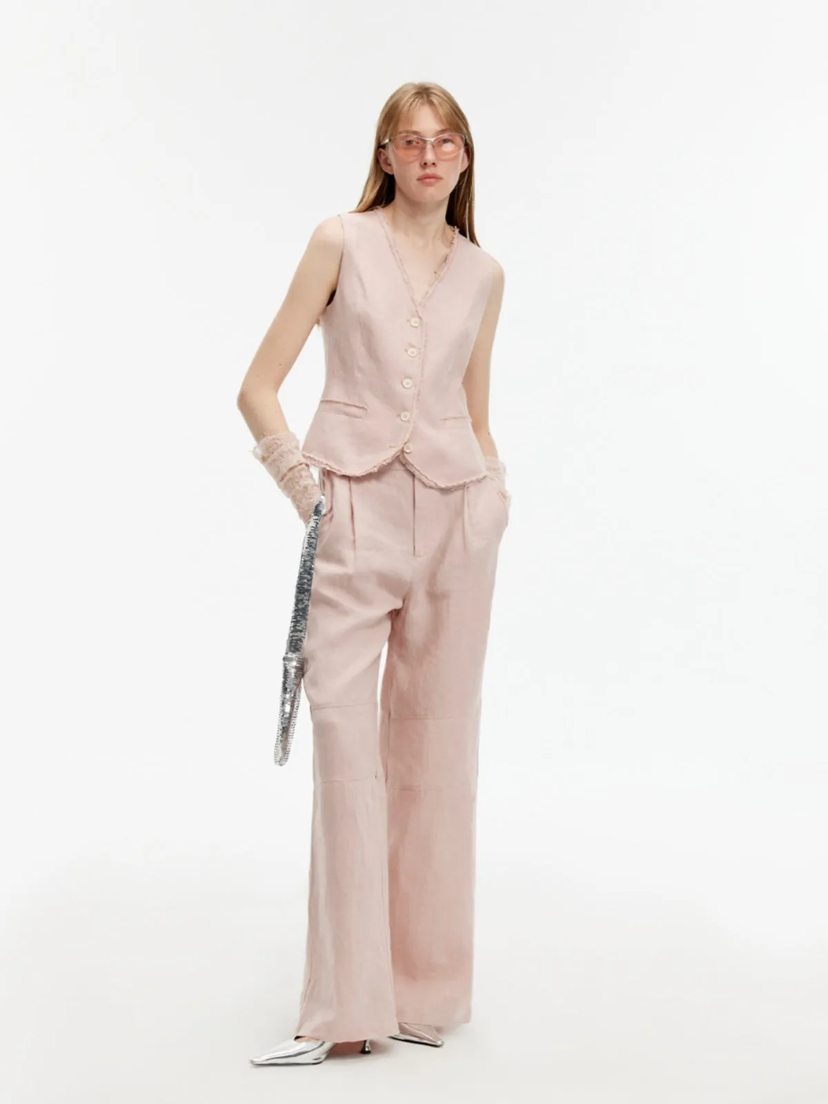 Elegant Linen Suit Set