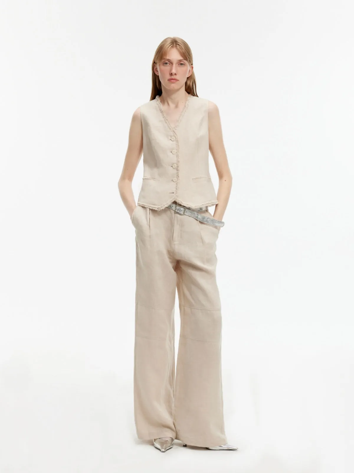Elegant Linen Suit Set