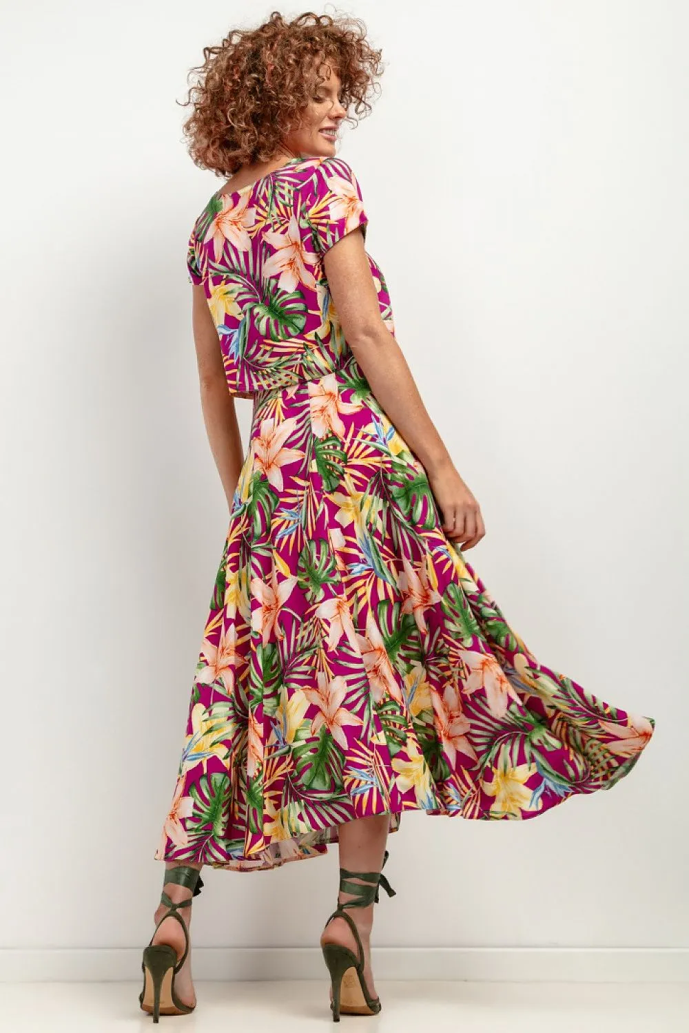 Elegant Patterned Maxi Skirt