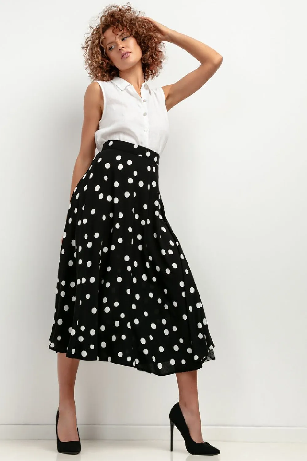 Elegant Patterned Maxi Skirt