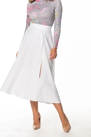 Elegant Slit Skirt with Zipper