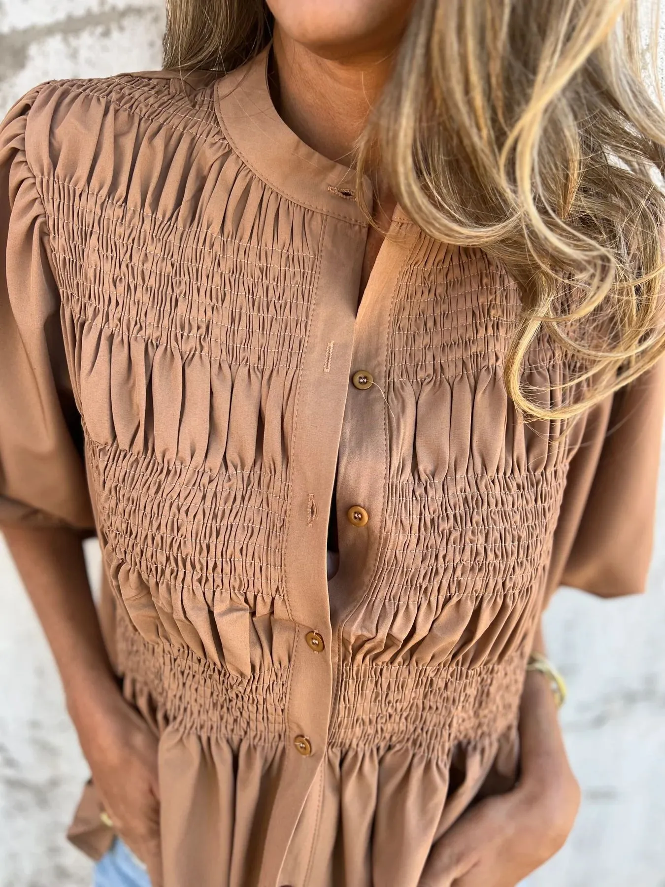 Elegant Vouw Blouse for Women
