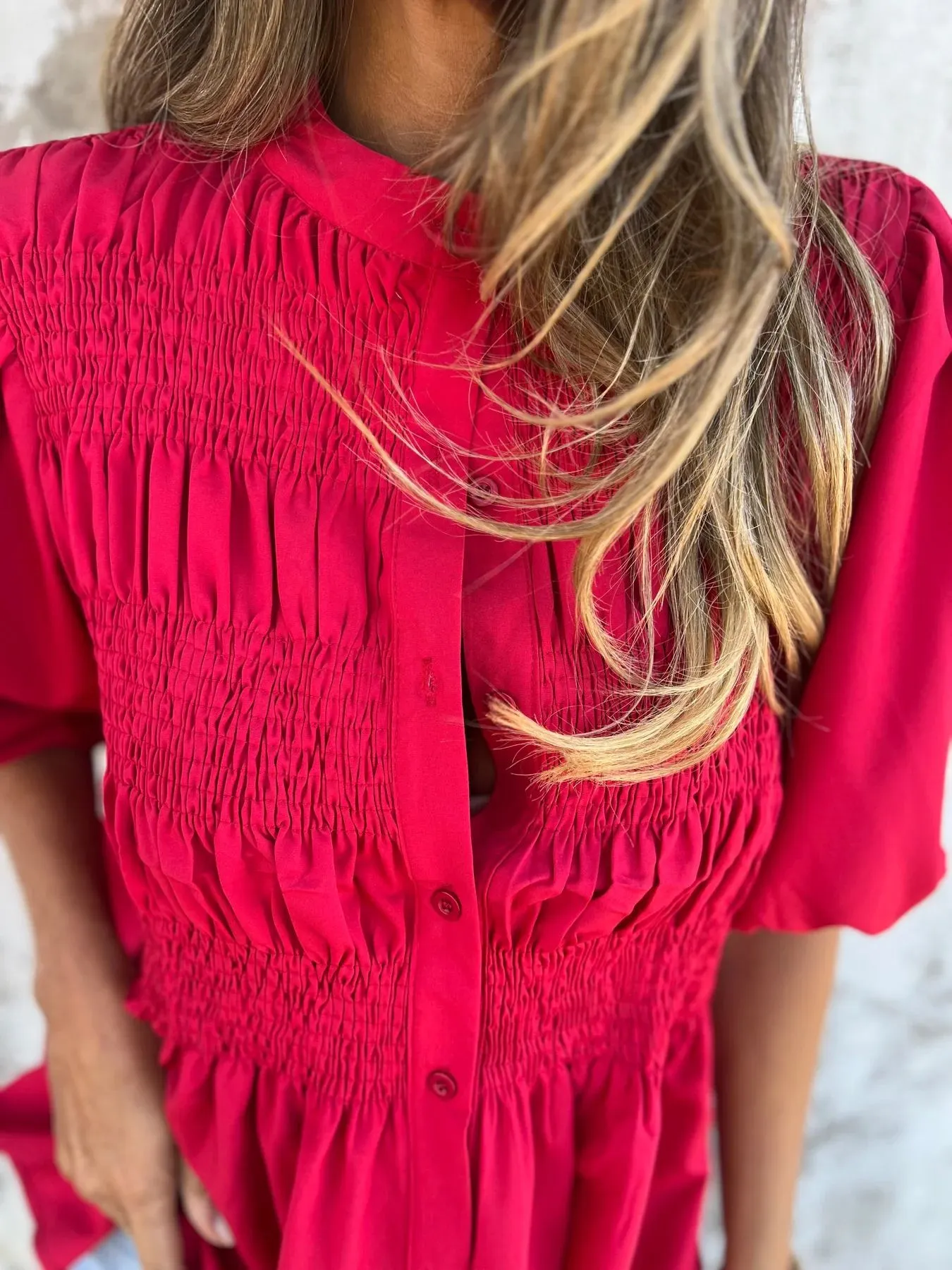 Elegant Vouw Blouse for Women