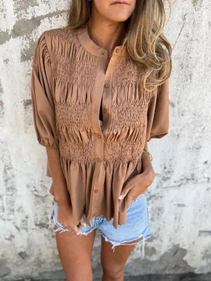 Elegant Vouw Blouse for Women
