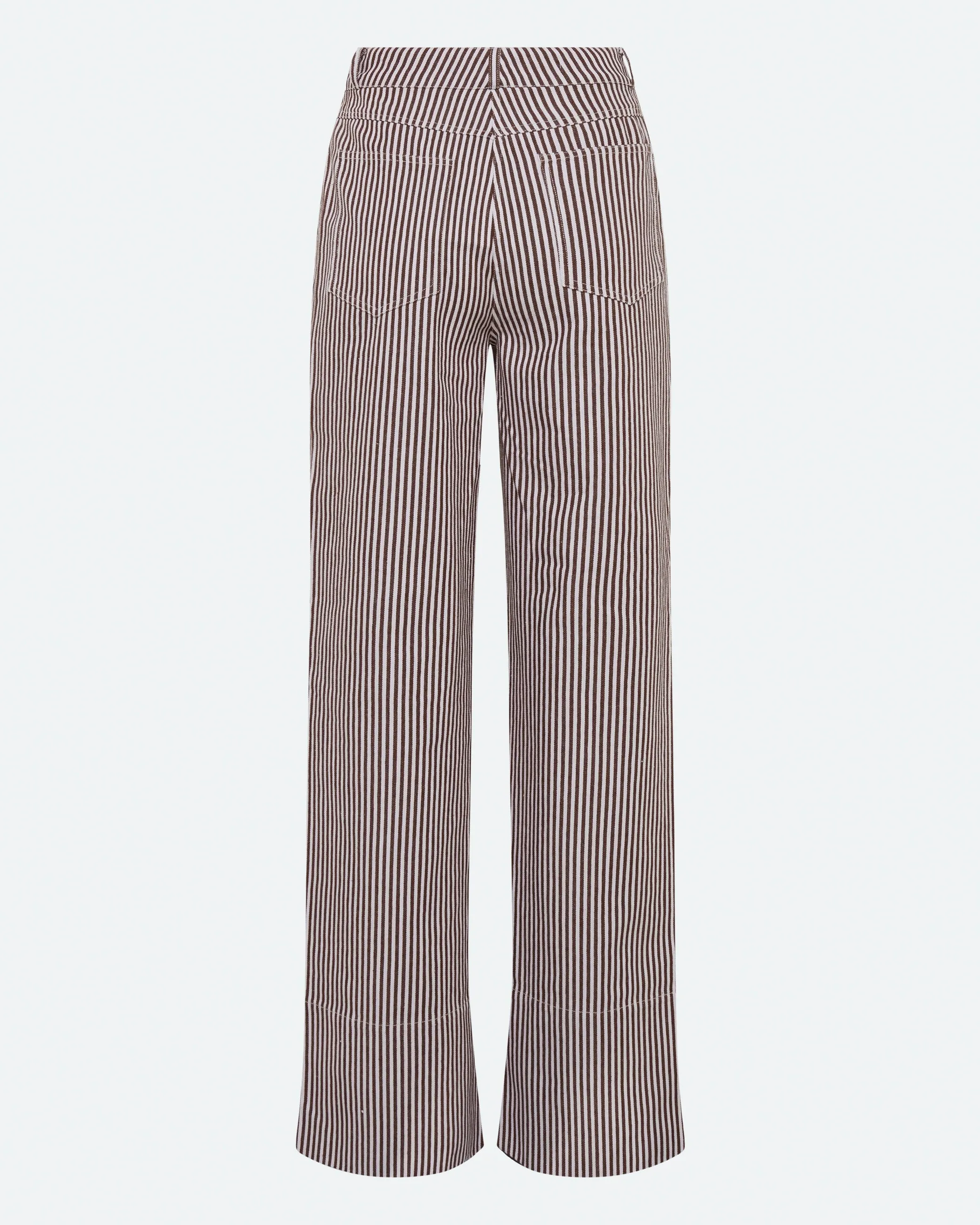 Elisa striped denim pants 4328 - Coco Milk