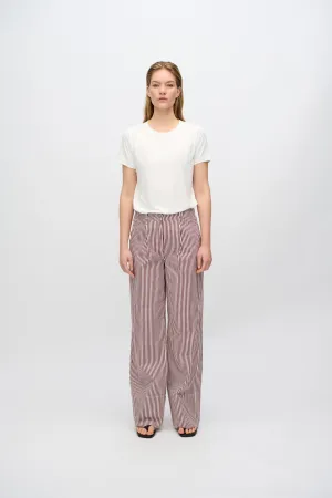 Elisa striped denim pants 4328 - Coco Milk