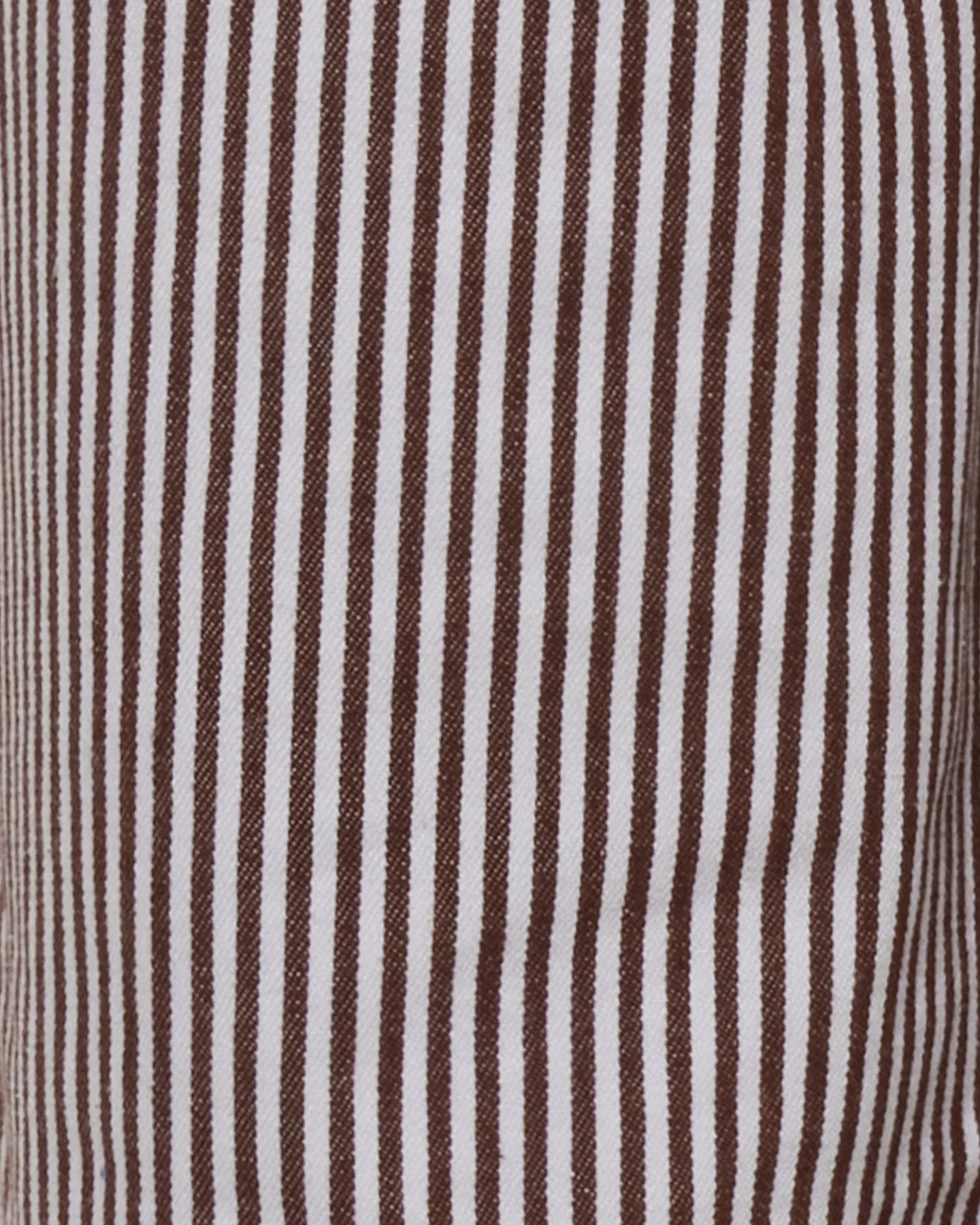 Elisa striped denim pants 4328 - Coco Milk