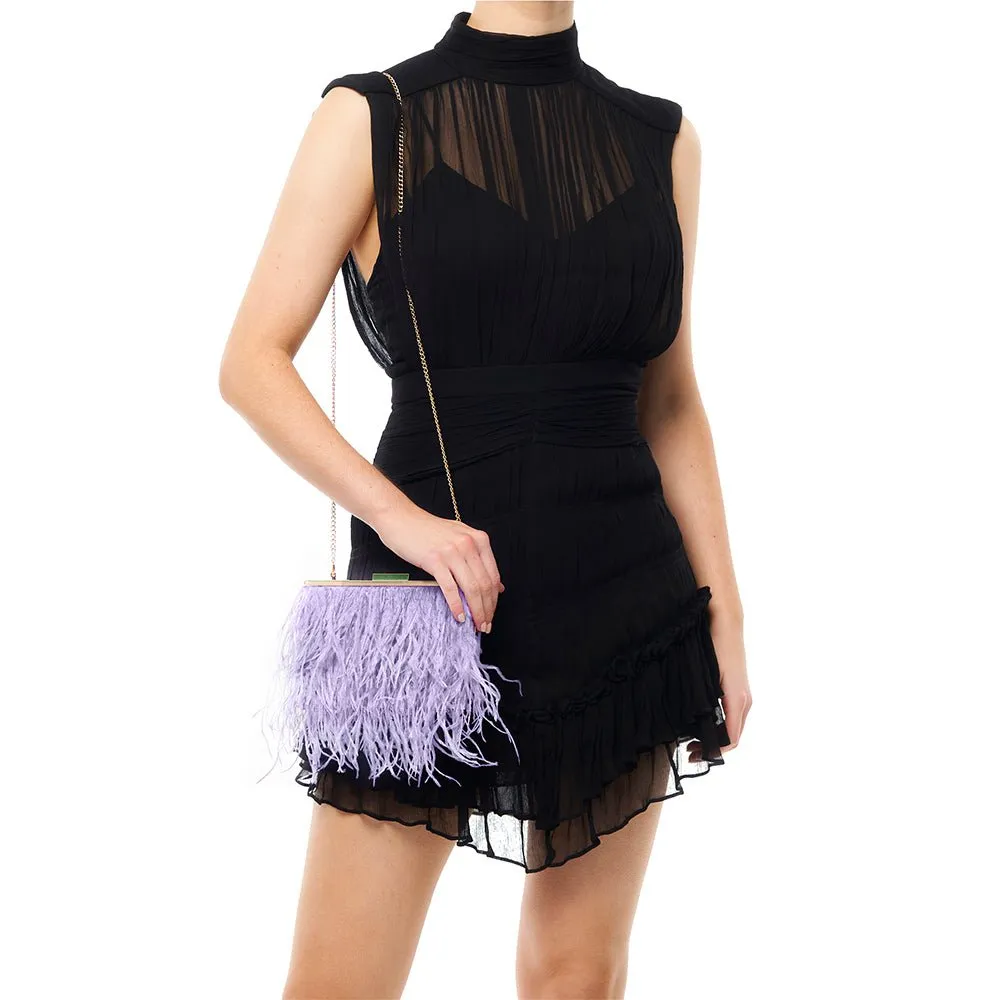 ESTELLE Feather  Clutch