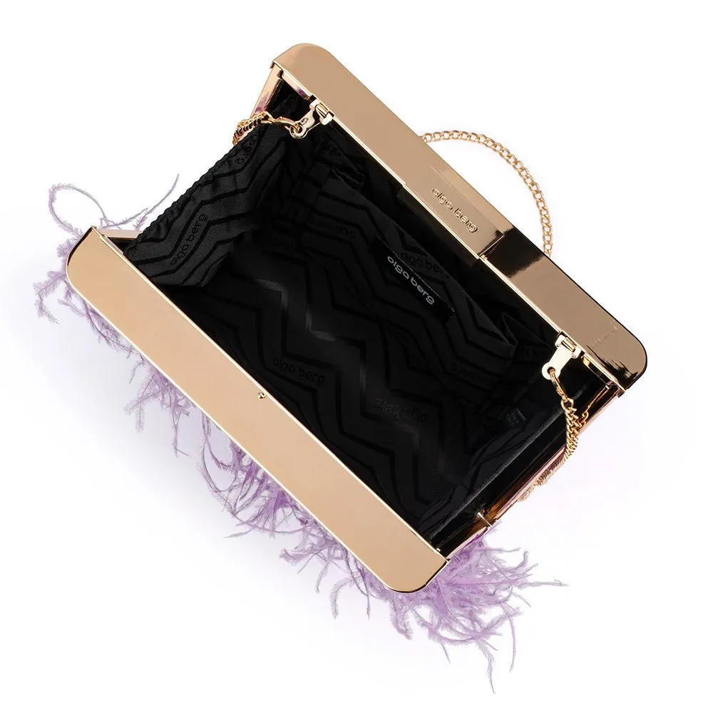 ESTELLE Feather  Clutch