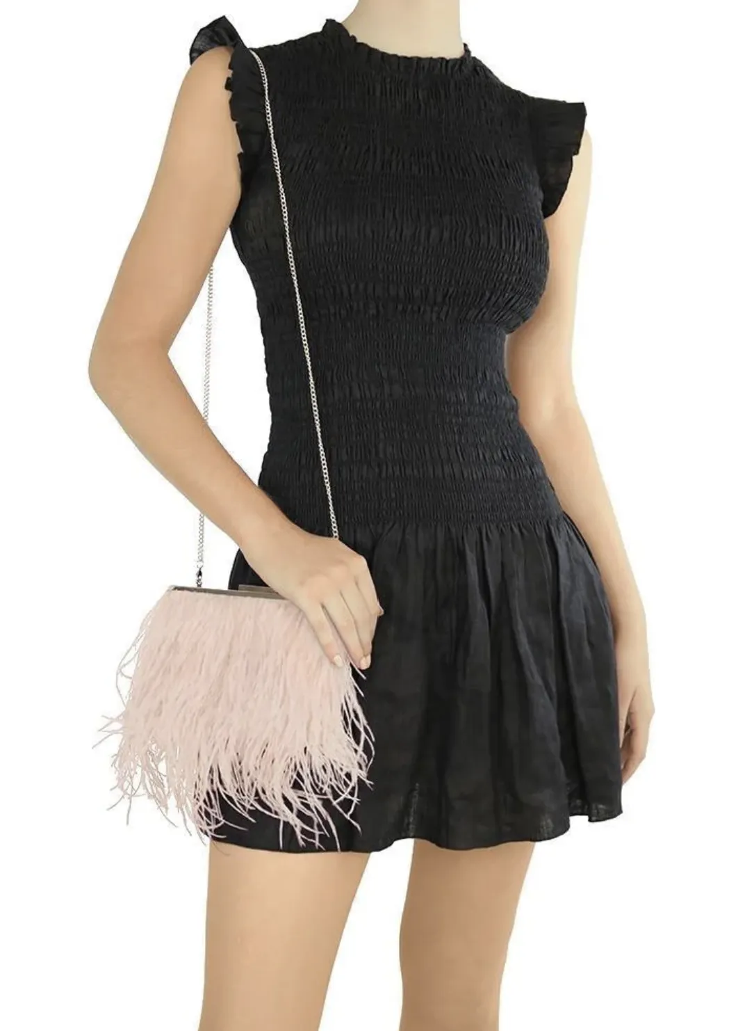 Estelle Feather Clutch