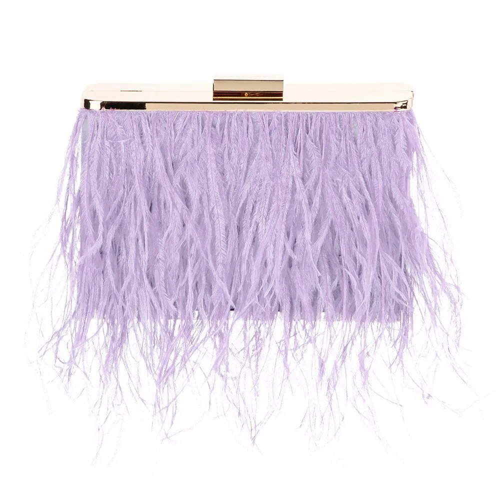ESTELLE Feather  Clutch