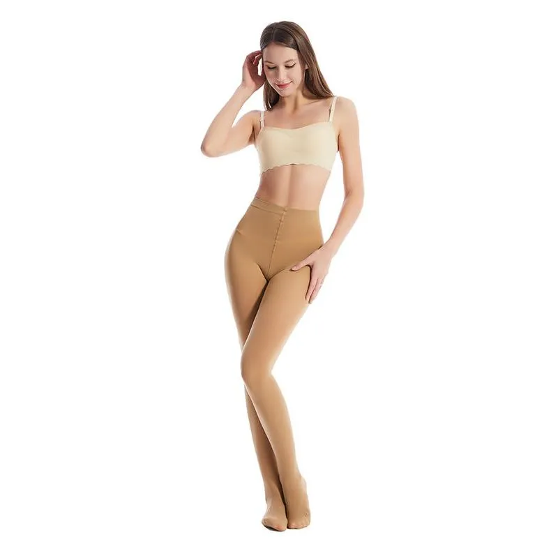 Extra Stretch Black Opaque Tights - Plus Size, High Elastic, Sexy, and Durable