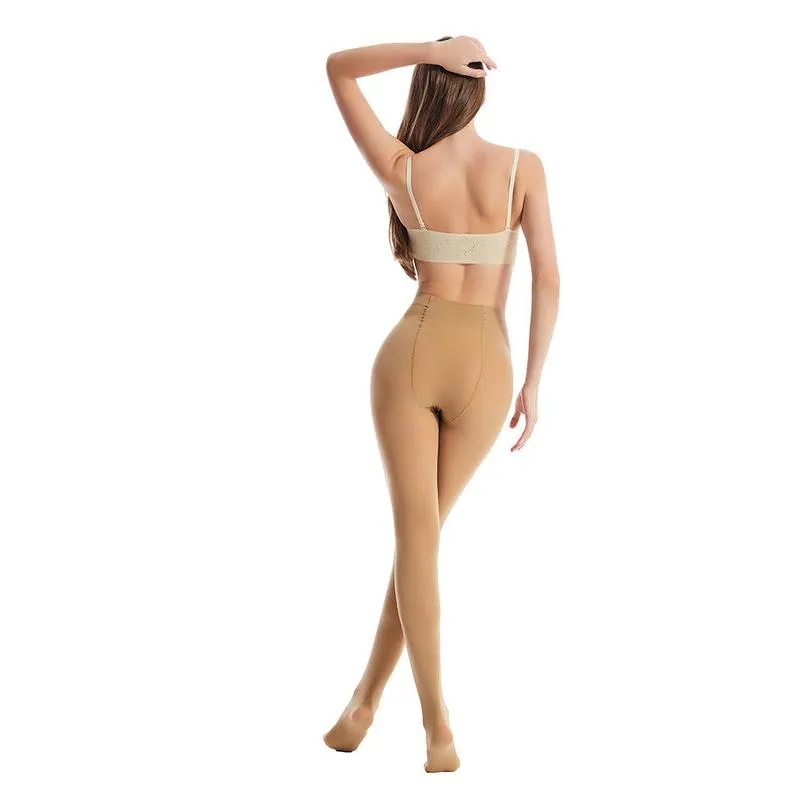 Extra Stretch Black Opaque Tights - Plus Size, High Elastic, Sexy, and Durable