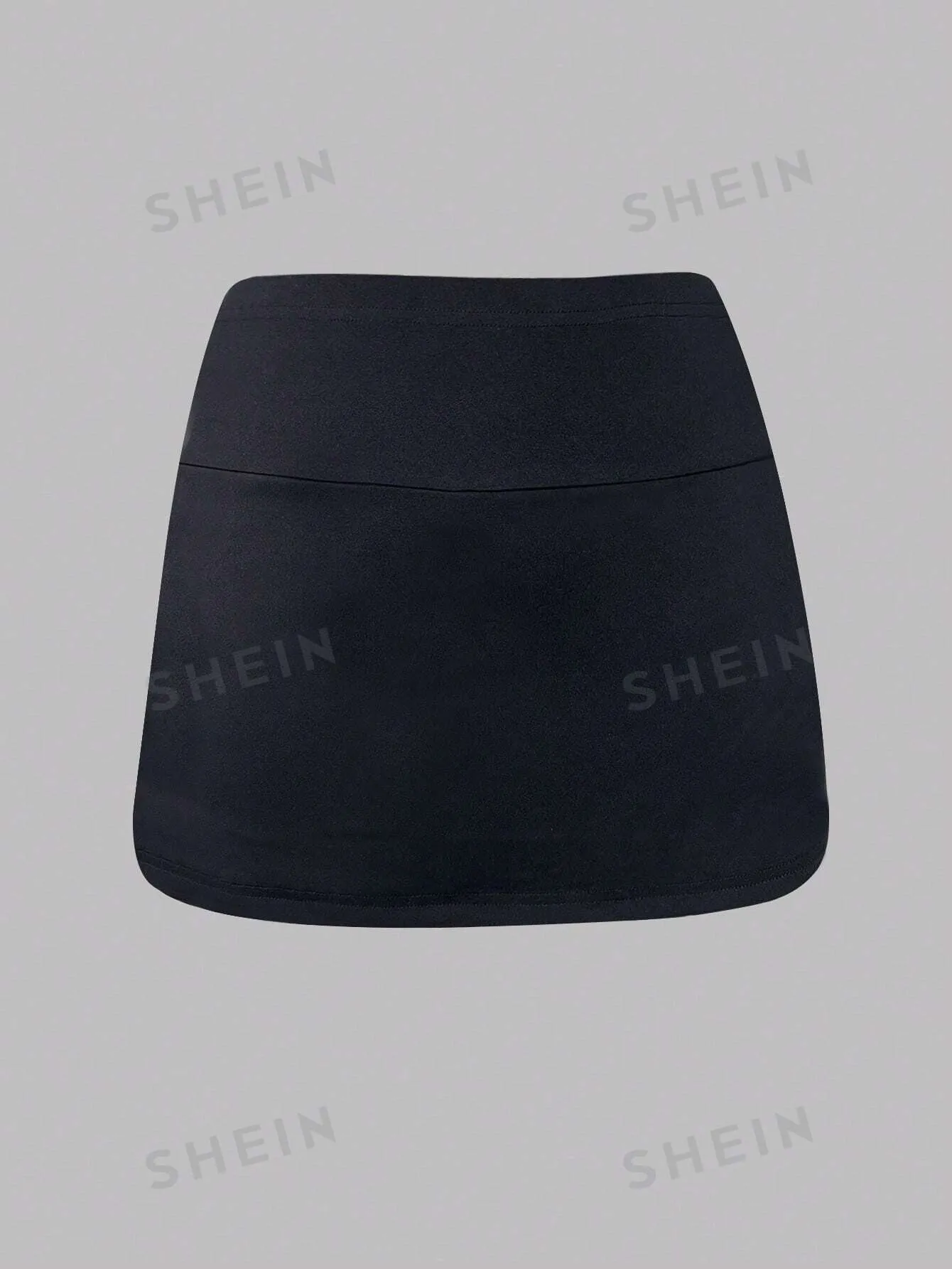 EZwear Women's Solid Color Mini Skirt With Side Slit